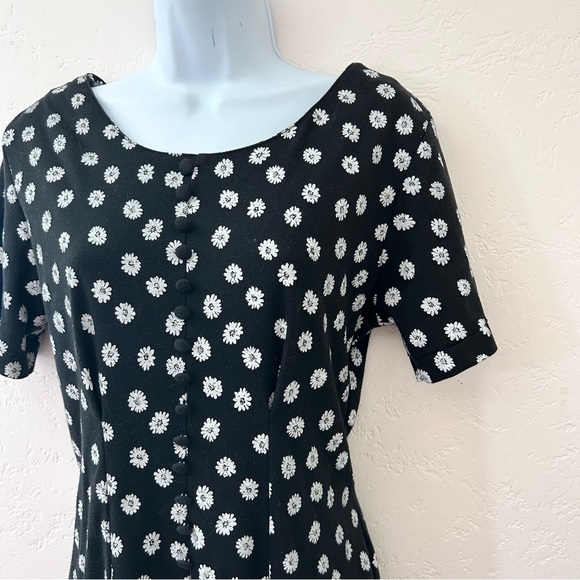 TOWER HILL VINTAGE 90s Y2K Daisy Floral Romper Size 10 / M - Picture 4 of 14